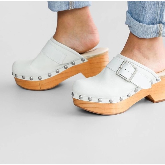 Free People Culver City Clog Cloud White Size 6 - Picture 2 of 13
